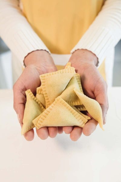 Triangoli ricotta e spinaci